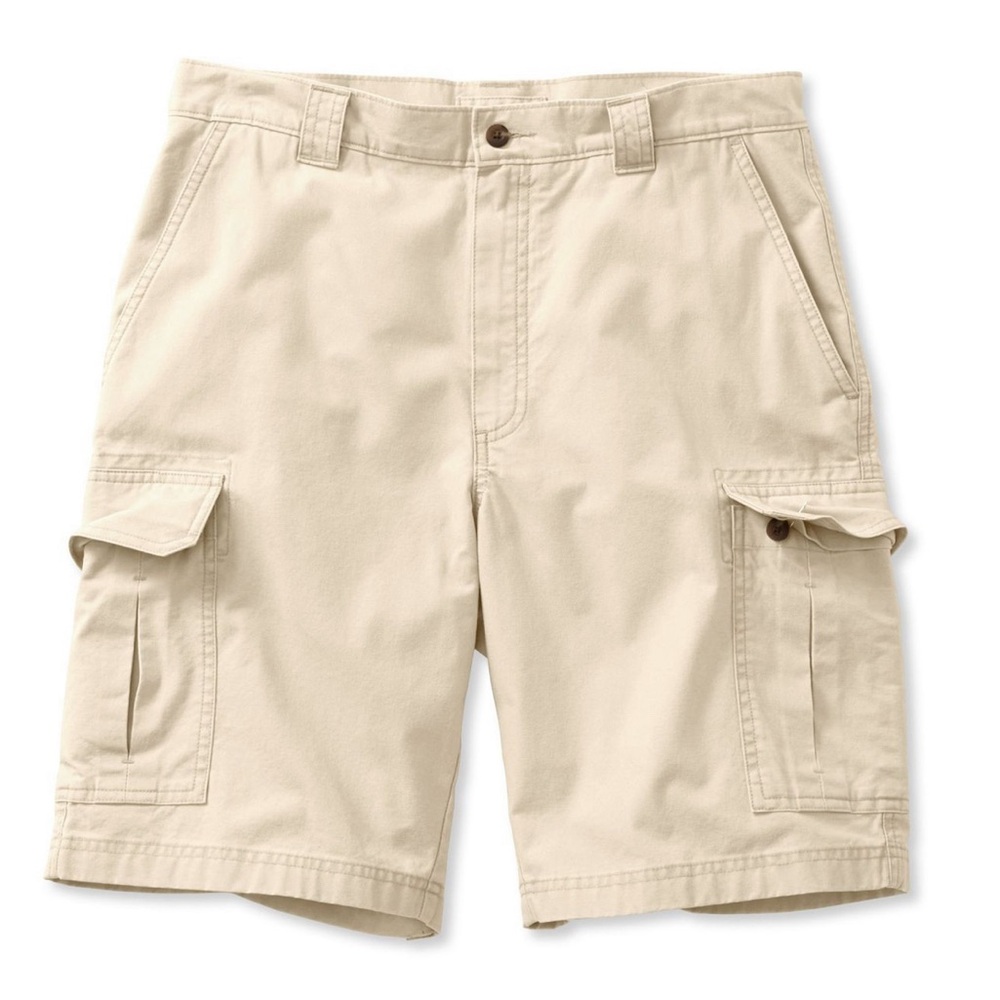 NWT LL Bean Men's size 34 waist Tropic-Weight Cargo Shorts , 10" in stone